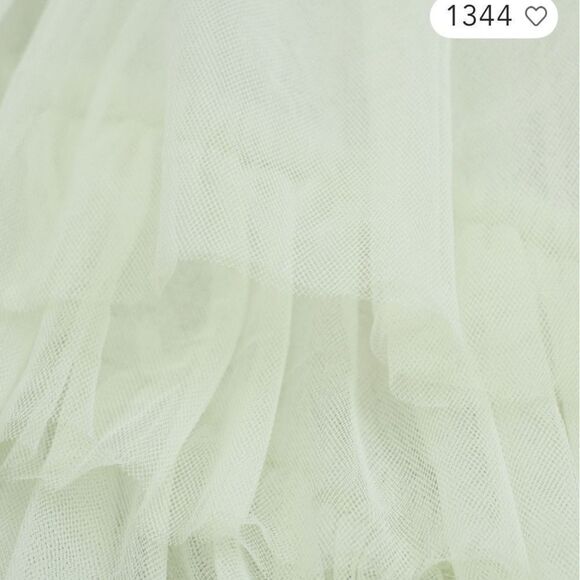 Mac Duggal Tiered Strapless Tulle A-Line High-Low Gown/ size 10 - Picture 5 of 10